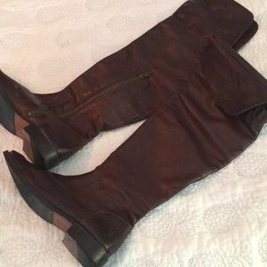 Frye leather over the knee boot